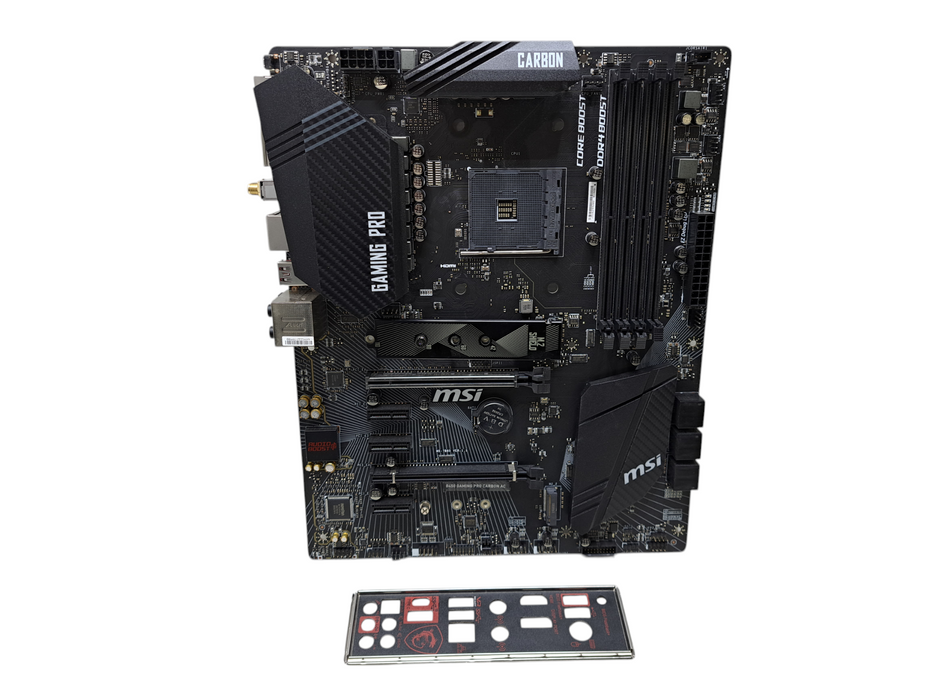 MSI B450 Gaming Pro Carbon AC ATX AM4 Motherboard with I/O Shield