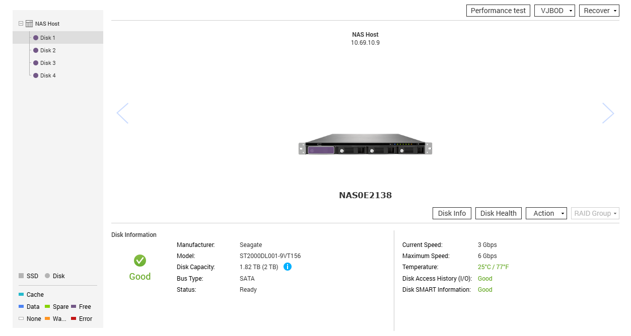 QNAP TS-451U 4-Bay Network Attached Storage w/ 4x 2TB HDDs