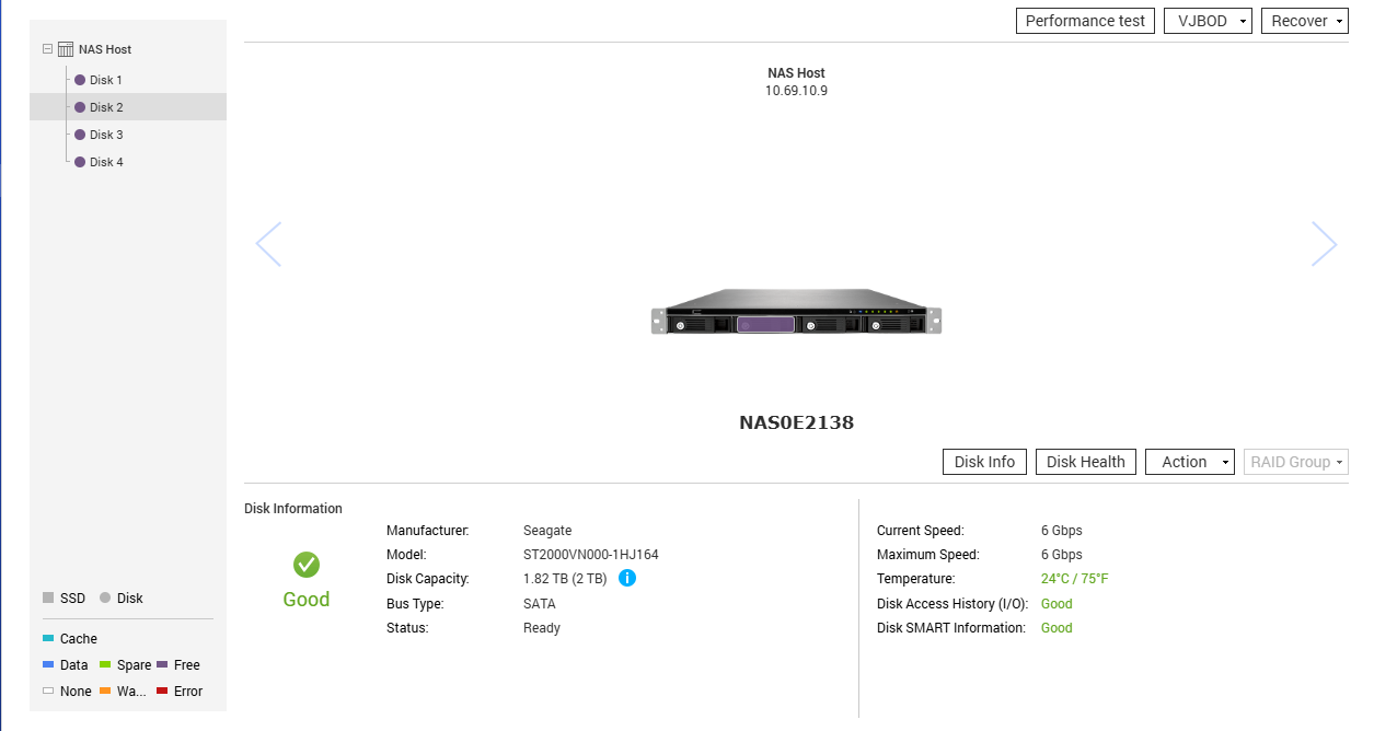 QNAP TS-451U 4-Bay Network Attached Storage w/ 4x 2TB HDDs