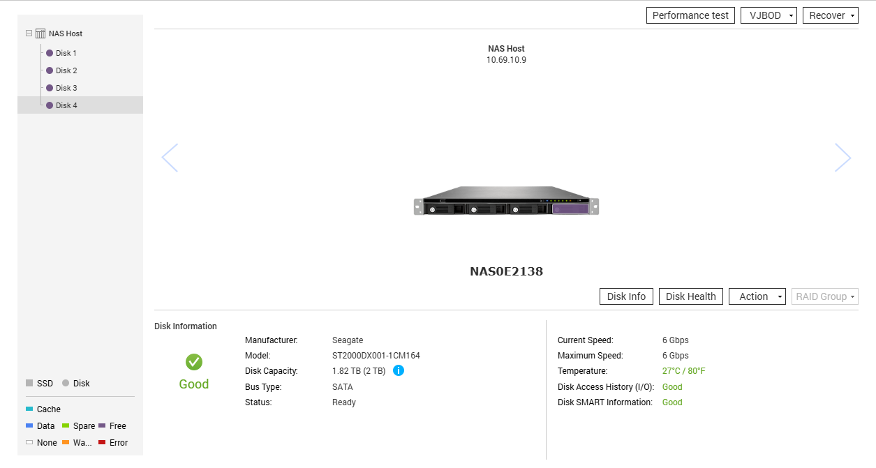 QNAP TS-451U 4-Bay Network Attached Storage w/ 4x 2TB HDDs