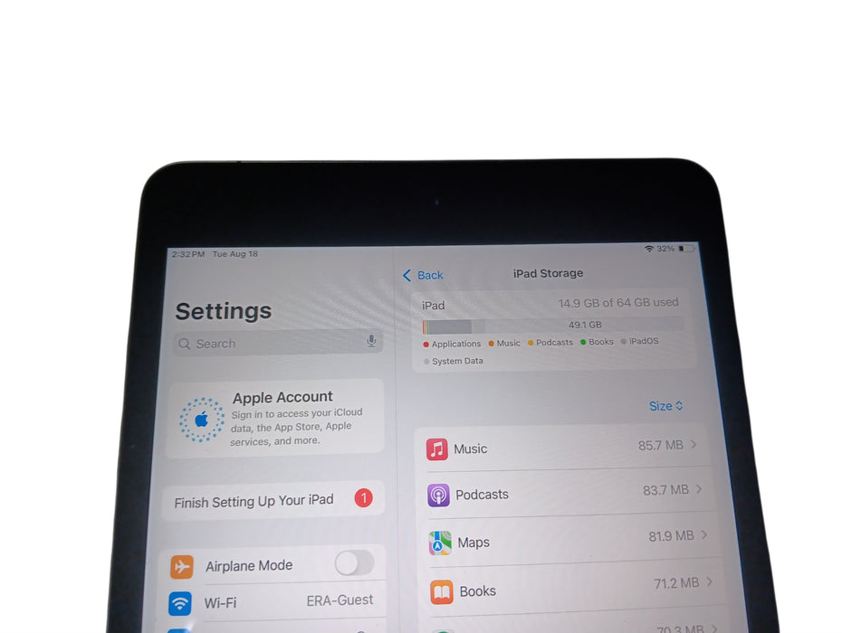 Apple iPad mini 5th Gen - 64GB - Space Gray [A2126]
