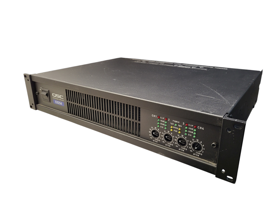 QSC CX254–4 X 250 Watts Per Channel—Professional Power Amplifier