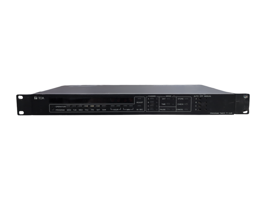 TOA TT-104B Program Timer w/Rack Mount Ears, Made in Japan