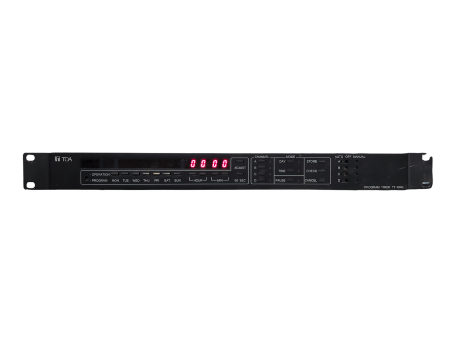TOA TT-104B Program Timer w/Rack Mount Ears, Made in Japan