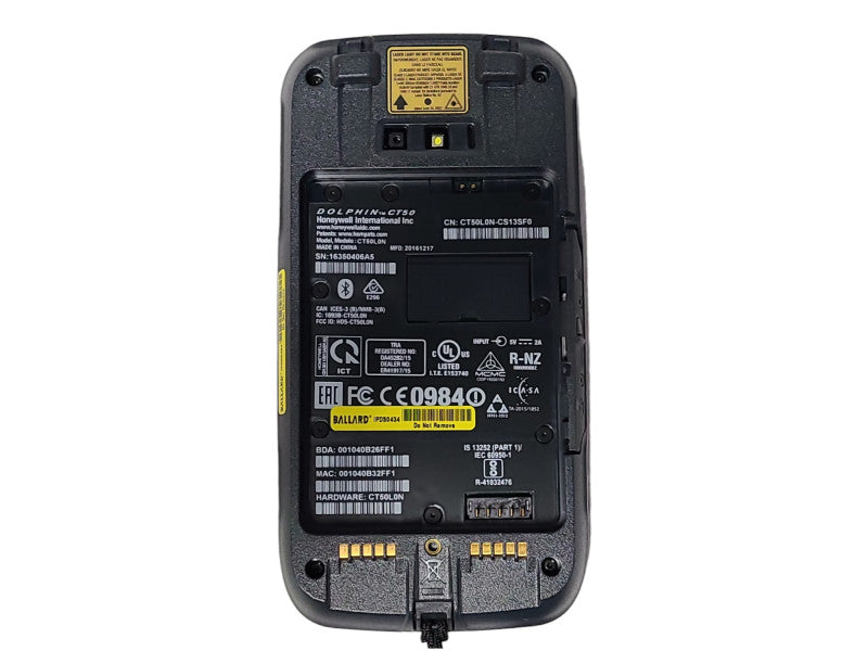 Honeywell Dolphin CT50 Handheld Mobile Computers CT50L0N-CS13SF0, w/ Battery