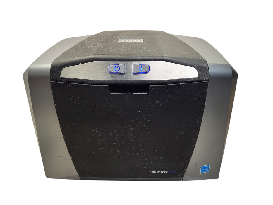 HID Fargo DTC1000 Color ID Card Badge Printer USB No AC
