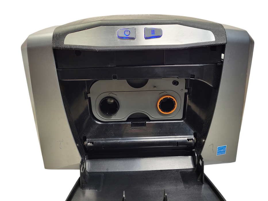 HID Fargo DTC1000 Color ID Card Badge Printer USB No AC