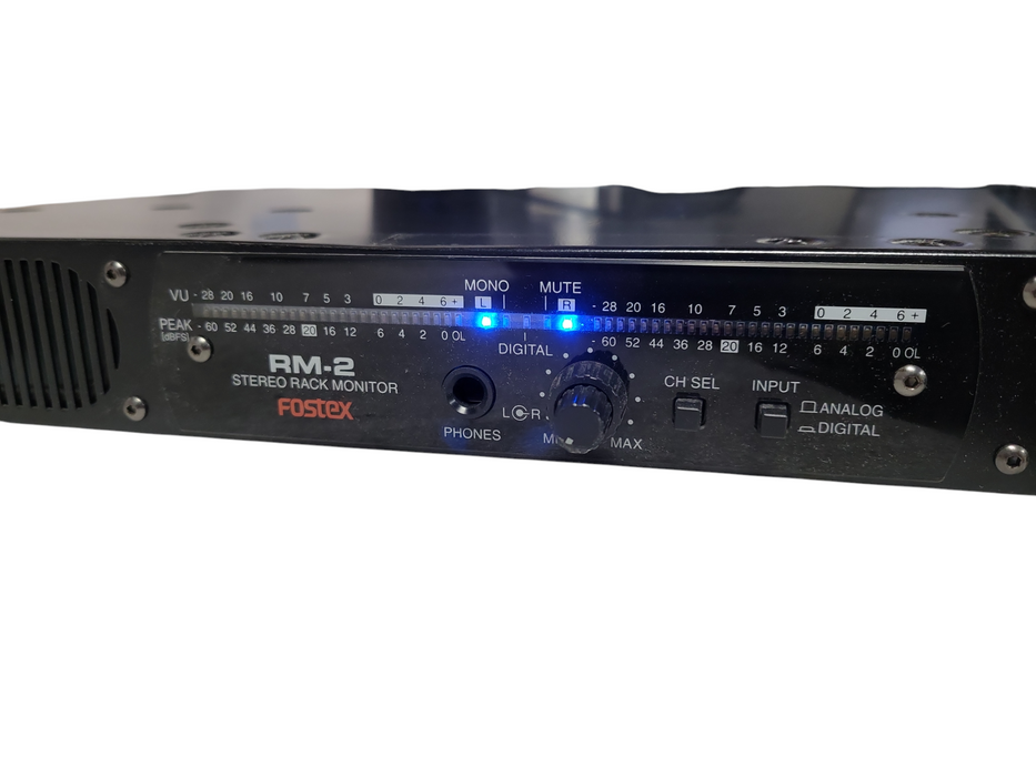 Fostex RM-2 Stereo Rack Monitor Audio Monitor Rack Mount