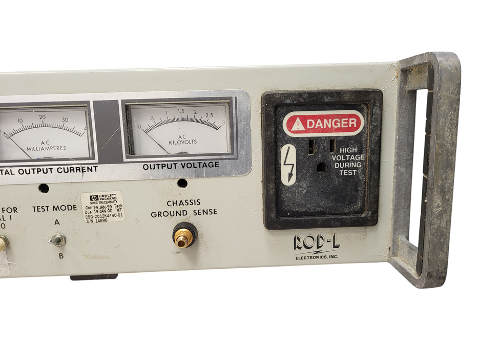 ROD-L Electronics M100AVS5 HIPOT TESTER M100AVS5 READ