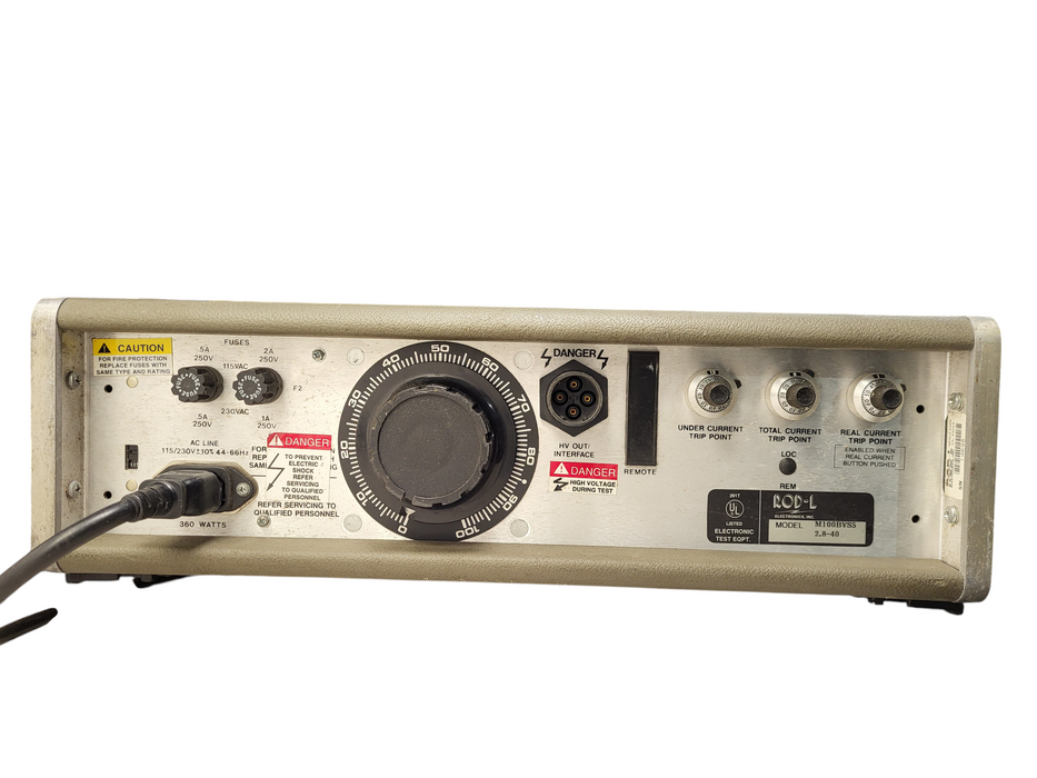 ROD-L Electronics M100AVS5 HIPOT TESTER M100AVS5 READ