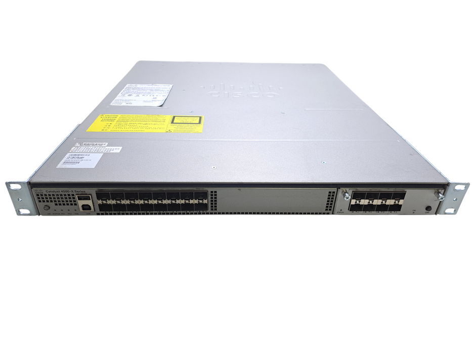 Cisco Catalyst WS-C4500X-16SFP+ V03 Switch 16-Port 10G SFP+ Dual AC w/ C4KX-NM-8