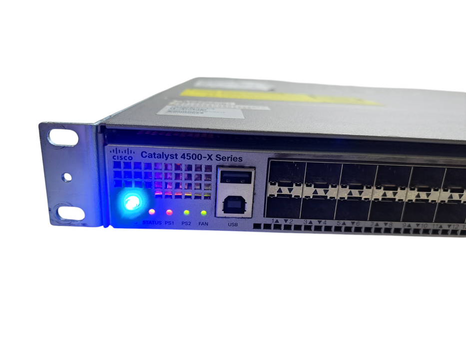 Cisco Catalyst WS-C4500X-16SFP+ V03 Switch 16-Port 10G SFP+ Dual AC w/ C4KX-NM-8
