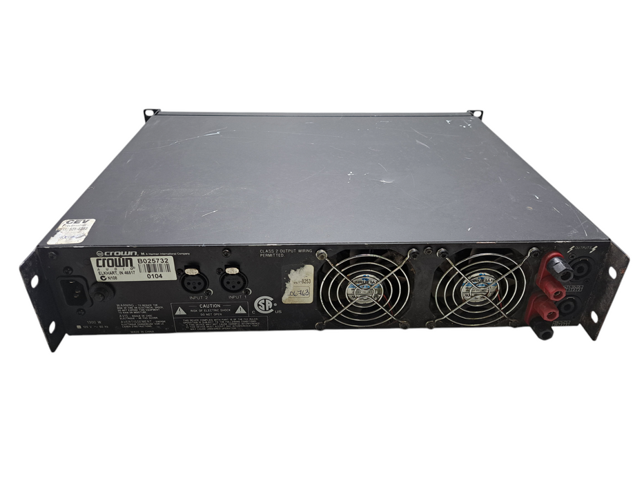 Crown XLS 202 Professional Power Amplifier 1300 Watt Rack Mount Amp