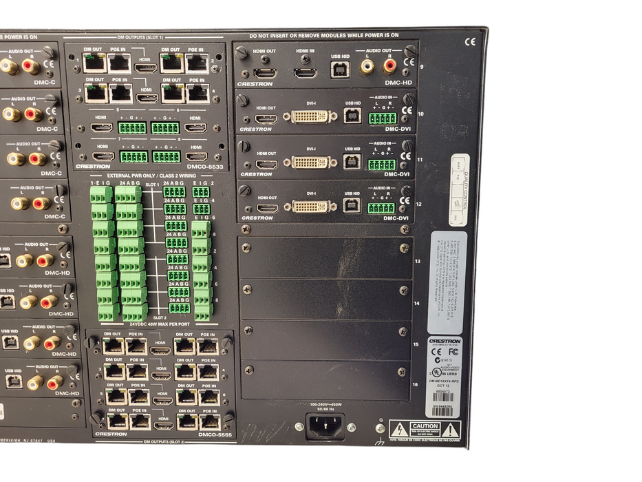 Crestron DM-MD16x16-RPS 16x16 DigitalMedia Switcher