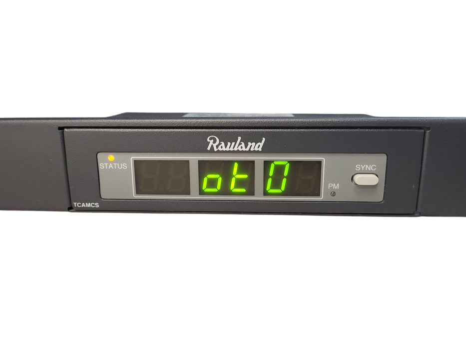 RAULAND TCAMCS e130982 Digital Clock with Rackmount No AC