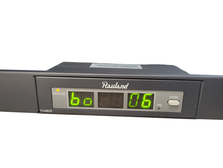 RAULAND TCAMCS e130982 Digital Clock with Rackmount No AC
