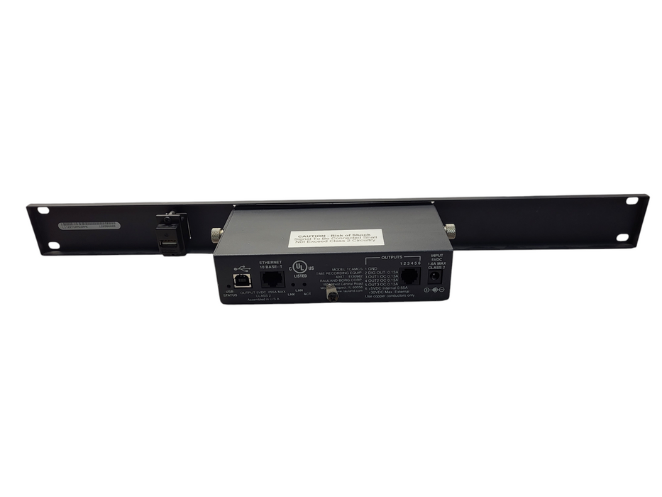 RAULAND TCAMCS e130982 Digital Clock with Rackmount No AC