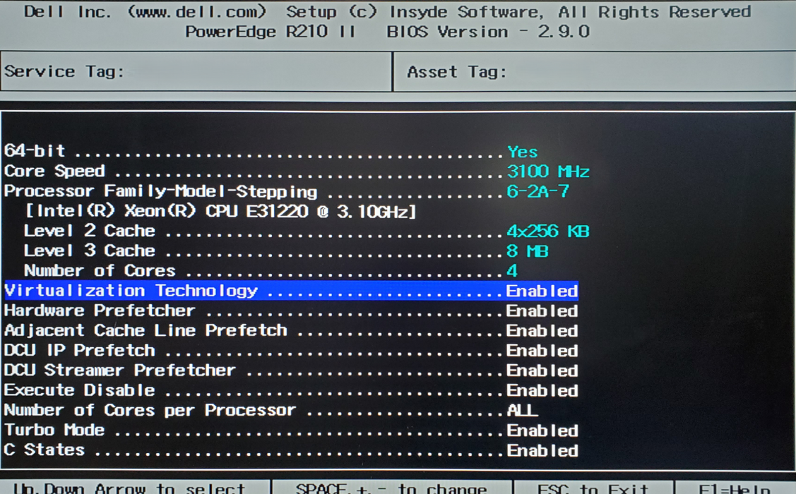 Dell PowerEdge R210 II - 1x Xeon E3-1220, 32GB DDR3 - No HDD