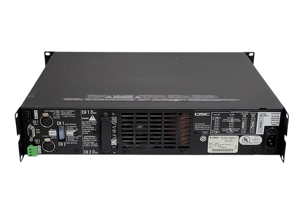 QSC CX204V 4-Channel 300W Direct 70V Amplifier, READ