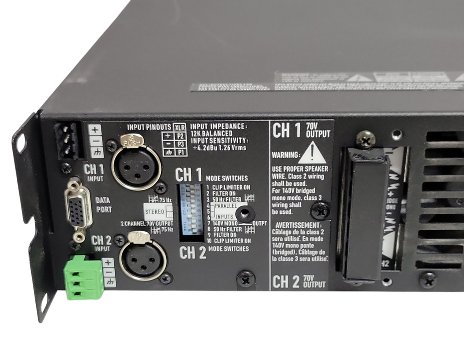 QSC CX204V 4-Channel 300W Direct 70V Amplifier, READ