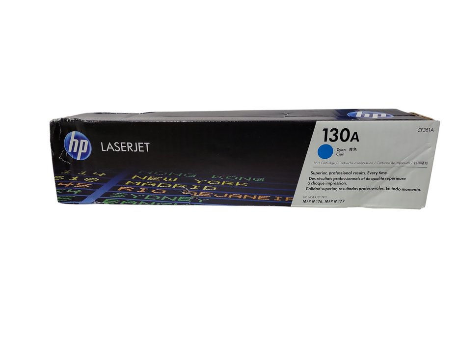 NEW GENUINE HP 130A CF351A Cyan Toner Cartridge - LaserJet Pro MFP M176 M177