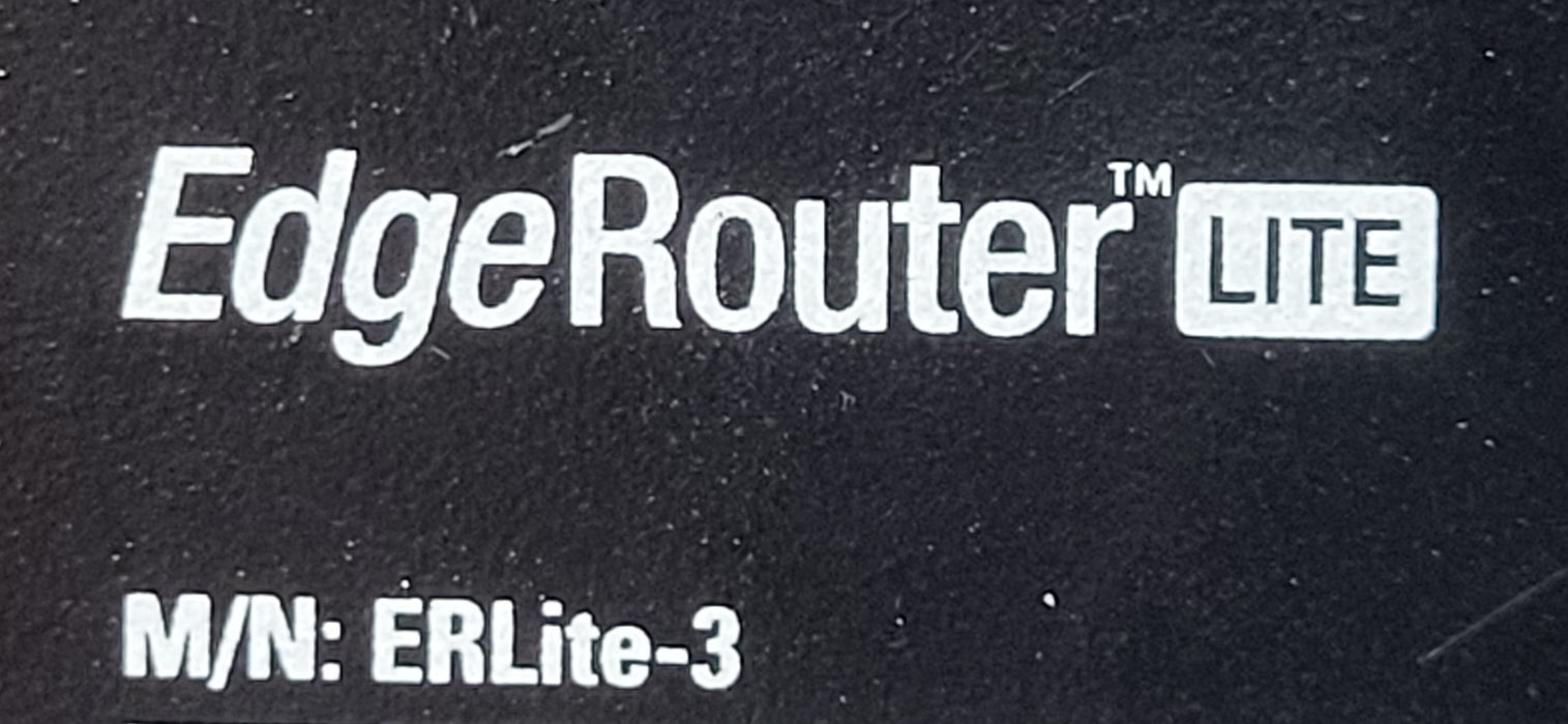 Ubiquiti EdgeRouter Lite ERLite-3 3-Port Gigabit Ethernet Router