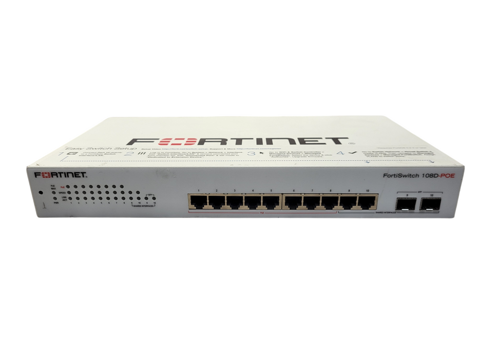 Fortinet FortiSwitch FS-108D-POE 8 Port Enterprise-Grade Secure Access Switch