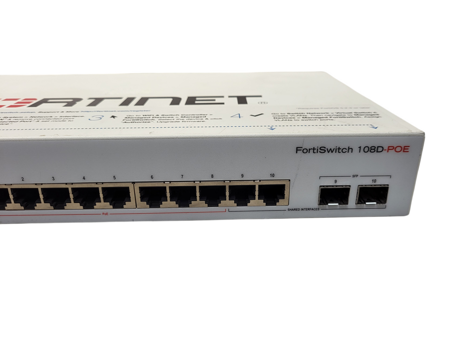 Fortinet FortiSwitch FS-108D-POE 8 Port Enterprise-Grade Secure Access Switch