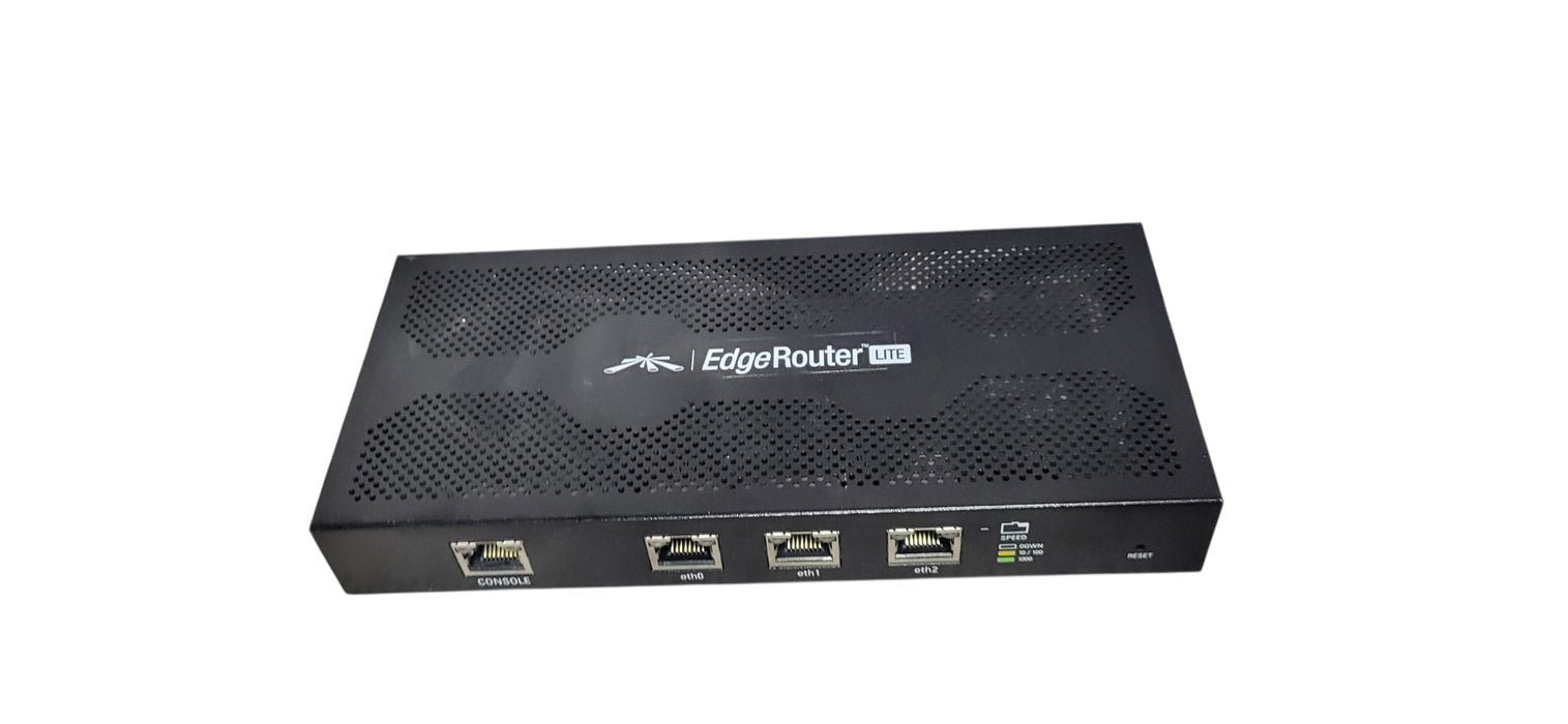 Ubiquiti EdgeRouter Lite ERLite-3 3-Port Gigabit Ethernet Router W/ AC Adapter