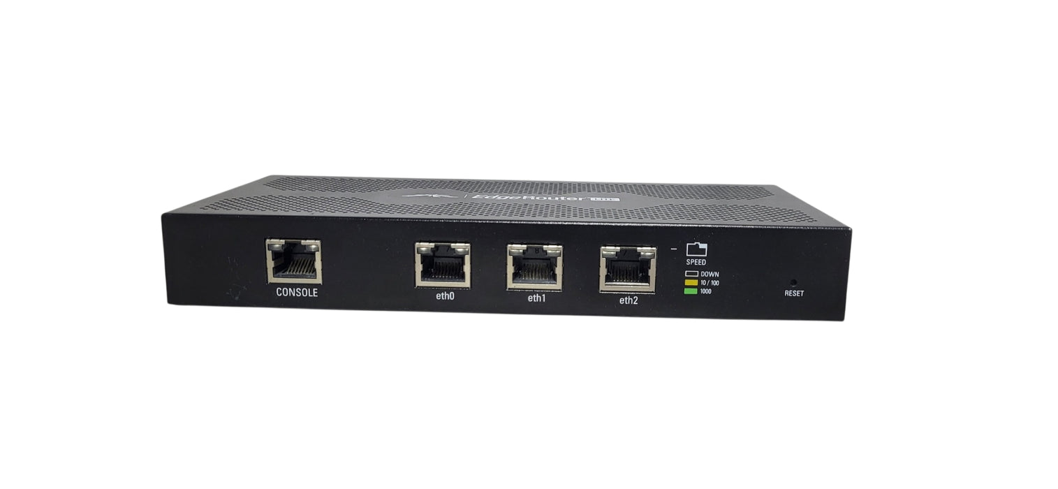 Ubiquiti EdgeRouter Lite ERLite-3 3-Port Gigabit Ethernet Router W/ AC Adapter