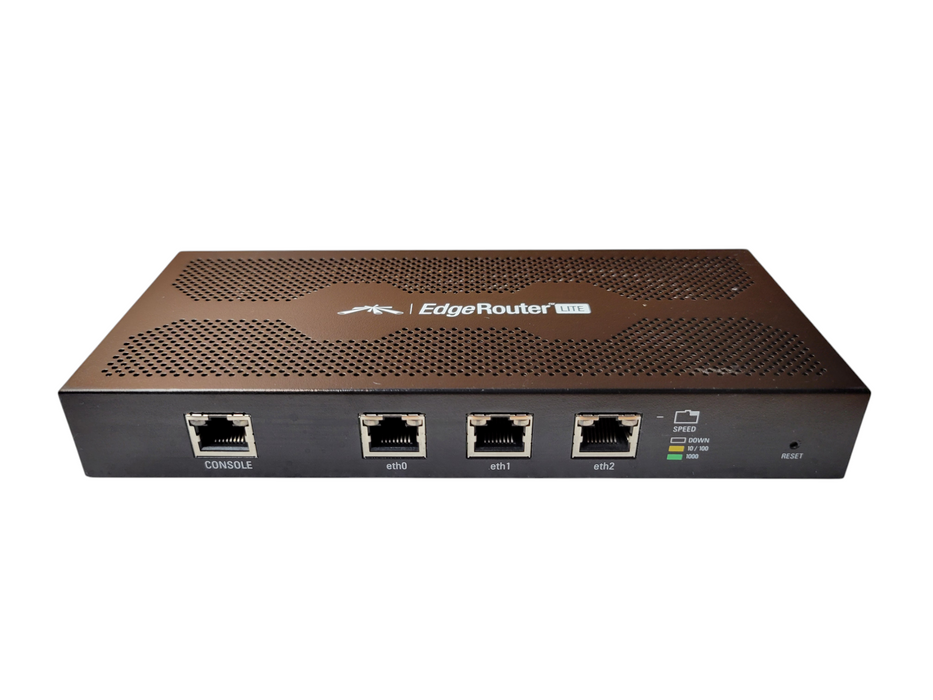 Ubiquiti EdgeRouter Lite ERLite-3 3-Port Gigabit Ethernet Router - No Adapter
