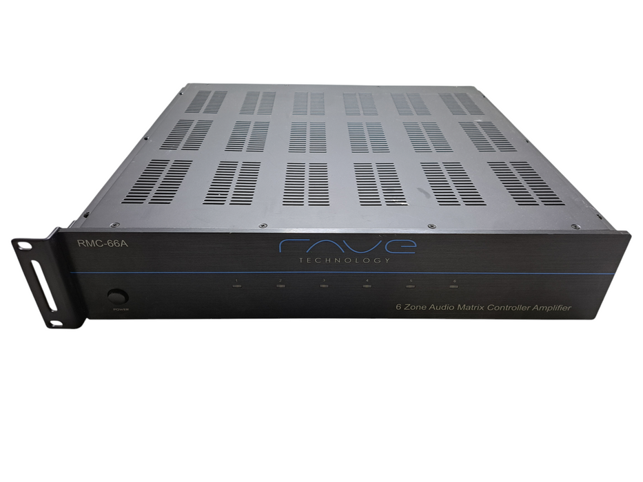 Rave Technology RMC-66A 6 Source 6 Zone Audio Matrix with Integrated Amplifier