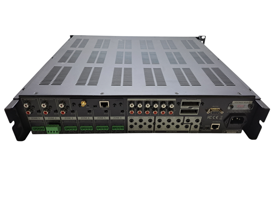 Rave Technology RMC-66A 6 Source 6 Zone Audio Matrix with Integrated Amplifier