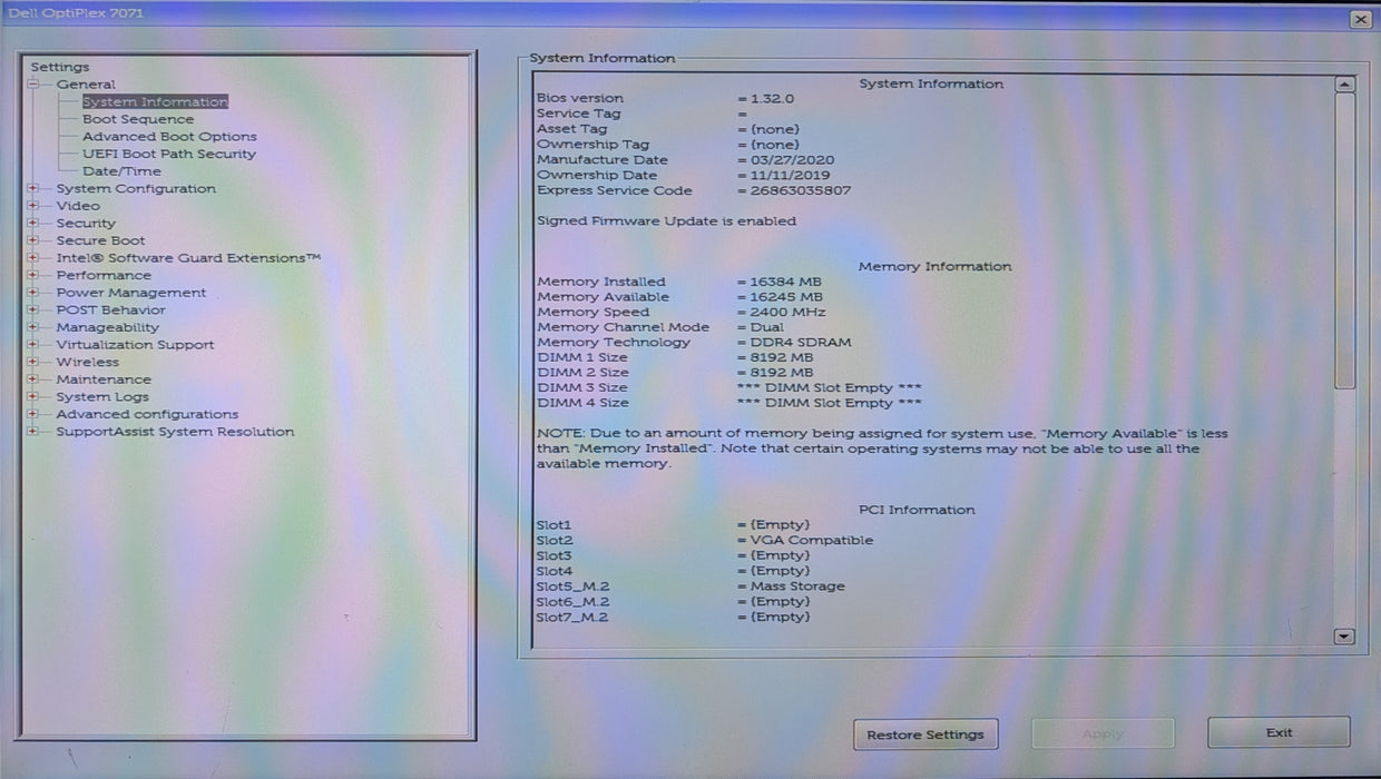 Dell OptiPlex 7071 MT - i7-9700, 16GB DDR4, GTX 1660 6GB, 256GB NVMe