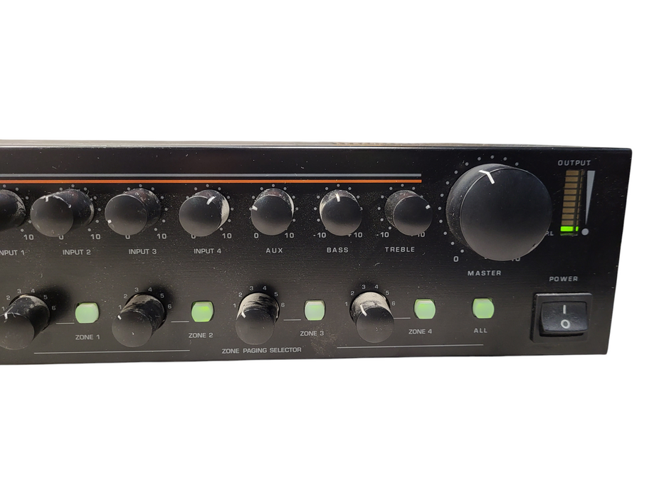 Factor Electronics X-7120-4 120W 4 Zone Mixer Amplifier READ