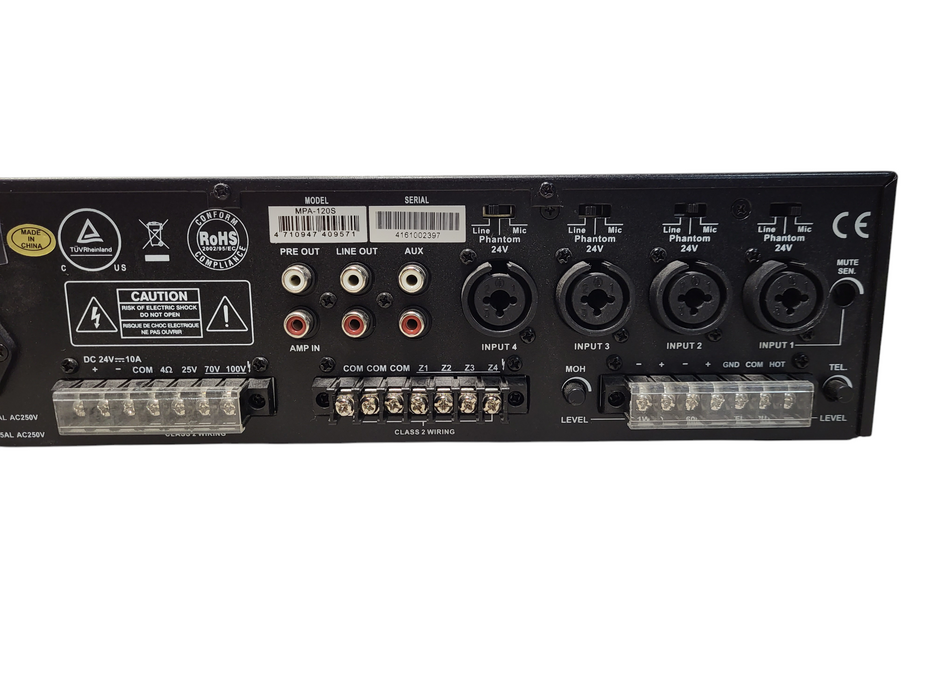 Factor Electronics X-7120-4 120W 4 Zone Mixer Amplifier READ
