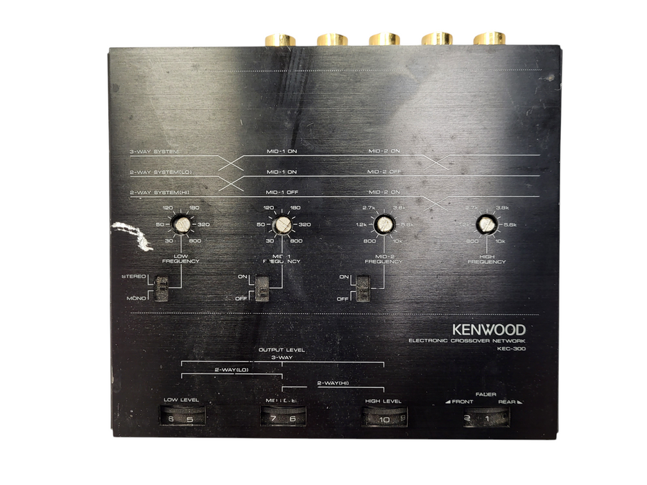 Kenwood KEC-300 old school made in Japan crossover No AC READ