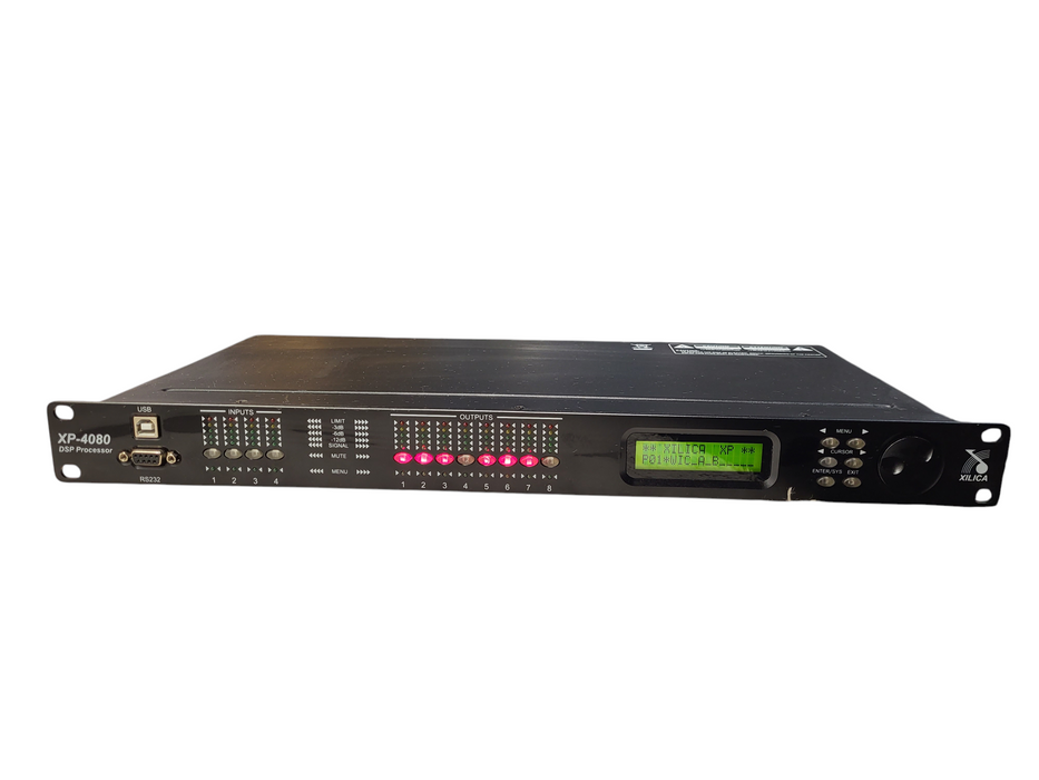 Xilica Audio Design, XP4080 DSP loudspeaker processor, Four in by Eight out