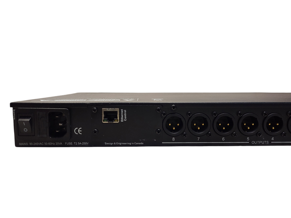 Xilica Audio Design, XP4080 DSP loudspeaker processor, Four in by Eight out