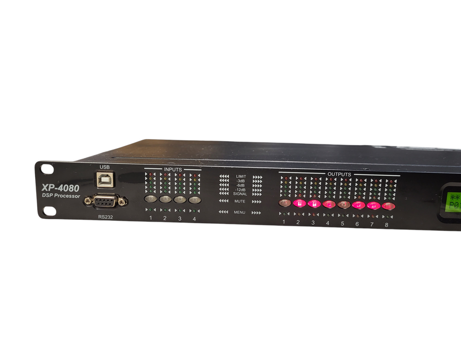 Xilica Audio Design, XP4080 DSP loudspeaker processor, Four in by Eight out