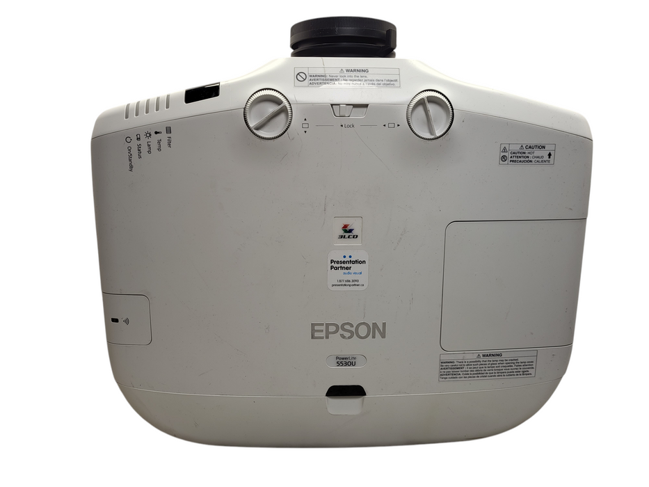 Epson Powerlite 5530U WUXGA 3LCD Projector H824A 4664 Lamp hrs READ