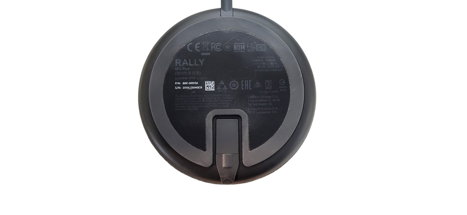 Logitech V-U0049 Rally Mic Pod Microphone 889-000136