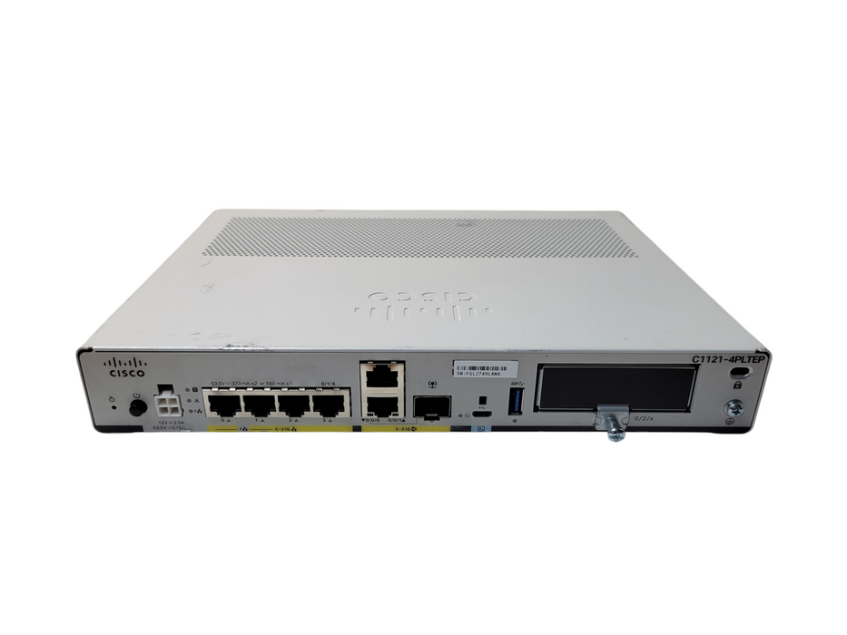Cisco C1121-4PLTEP V01 ISR 1100 4-Port Dual GE WAN Ethernet Router - NO AC