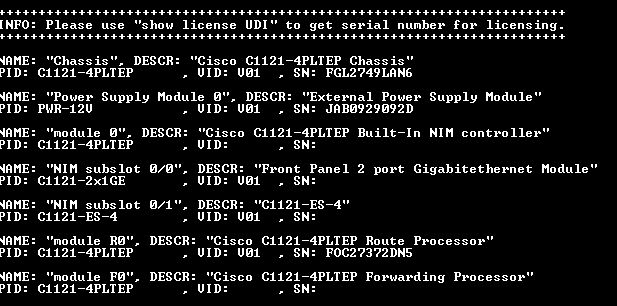 Cisco C1121-4PLTEP V01 ISR 1100 4-Port Dual GE WAN Ethernet Router - NO AC