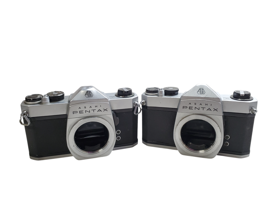 Lot 2x Asahi Pentax SP1000 35mm SLR Filmi Camera - Body Only *READ*
