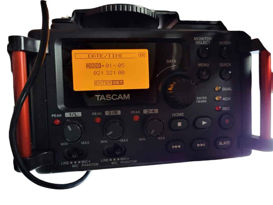 Tascom DR-60D 4-Track Audio Field Recorder & Mixer for Audio/Video