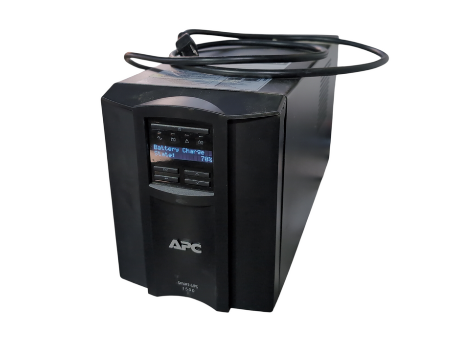APC Smart-UPS SMT1500 LCD 1000W 1500VA 120V 8 Outlet w/ Battery