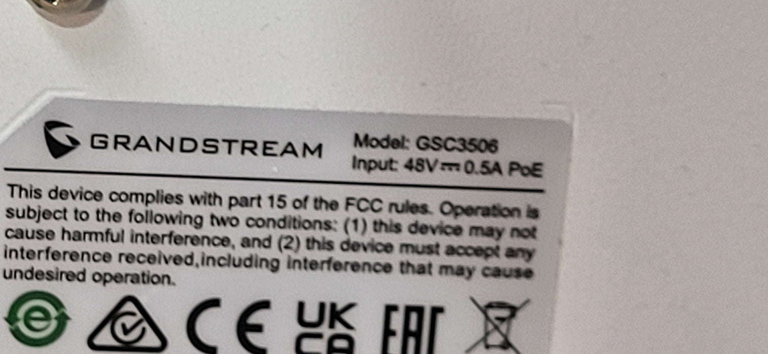 Grandstream GSC3506 SIP/Multicast Intercom Speaker 30W HD PoE/PoE+