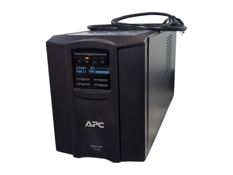 APC SMT1500C Smart-UPS 1500VA 120V Uninterruptible Power Supply w/Battery