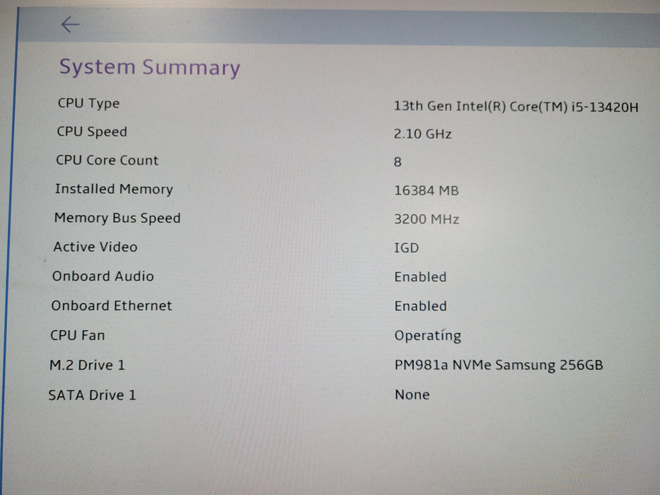 Lenovo ThinkCentre Neo 50q Gen4 | i5-13420H @2.10GHz 16GB DDR4 256GB MVMe